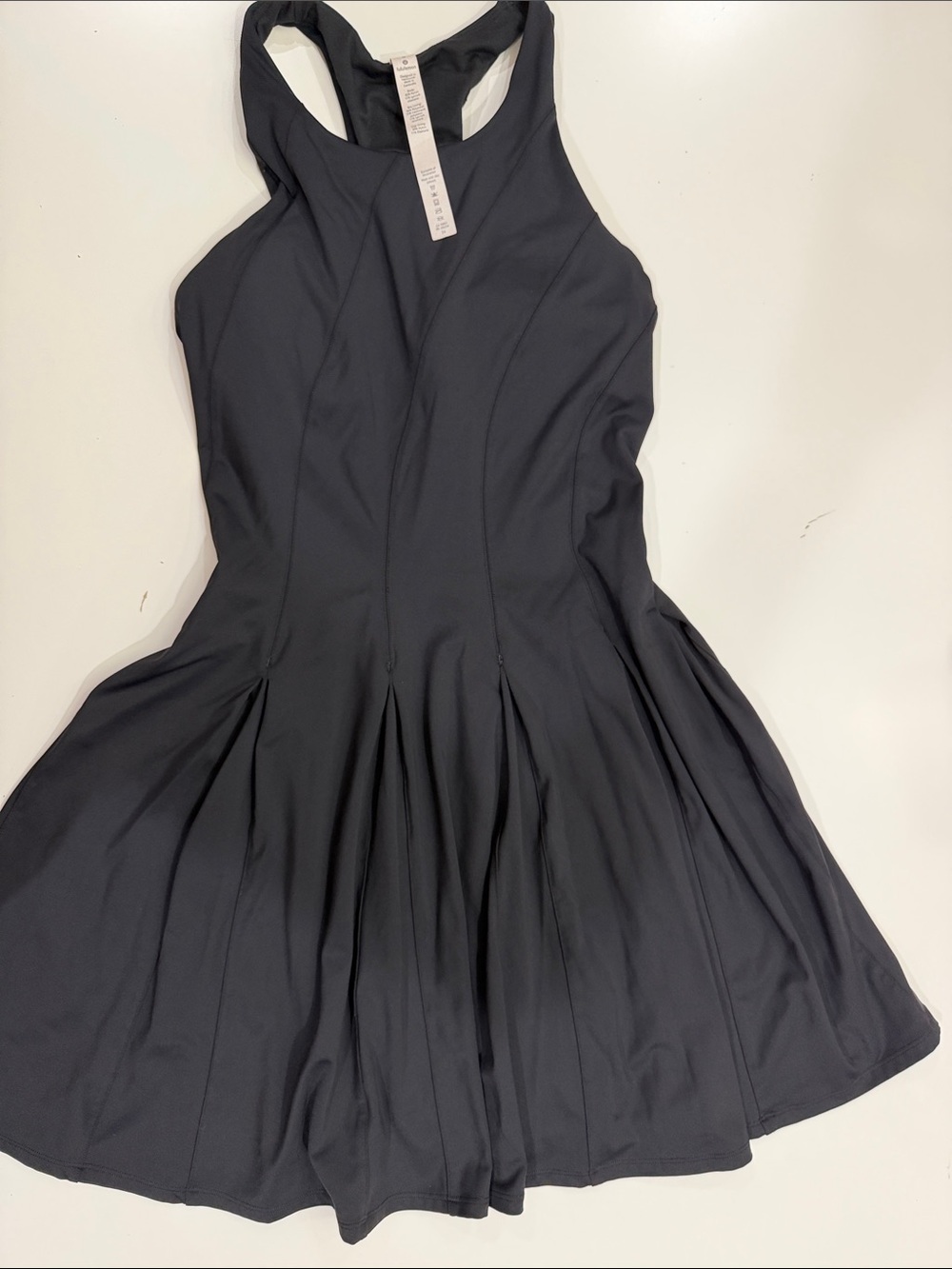 lululemon athletica Black Racerback Fit-and-Flare Mini Dress